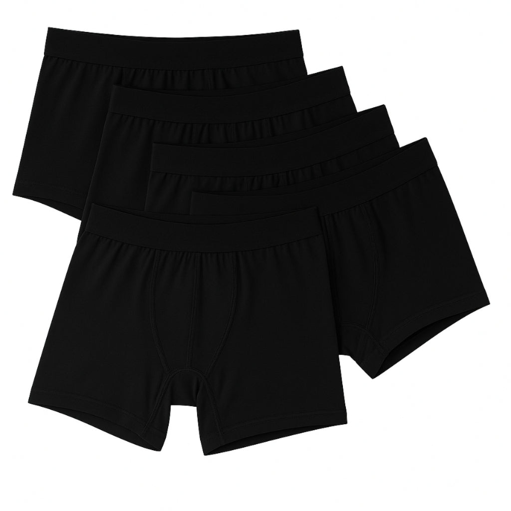 Kit Cuecas Boxer Algodão cor preta