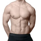 Modelo vestindo cueca boxer algodão preta