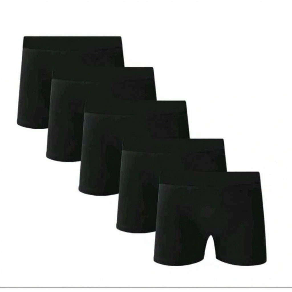 Kit Cuecas Boxer Microfibra pretas - vista lateral