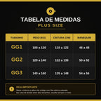 Tabela de medidas Plus Size - GG1 GG2 GG3