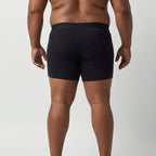 Cueca Boxer Plus Size preta - vista traseira