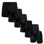 Kit 6 Cuecas Boxer Dry Fit na cor preta